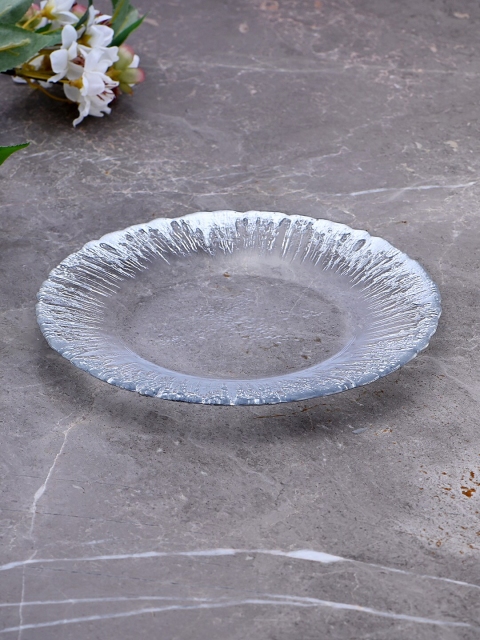 

Pure Home and Living Silver-Toned Antique Dinner Plate