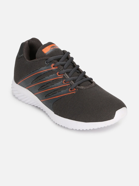 

Columbus Men Grey & Orange Mesh Running Shoes