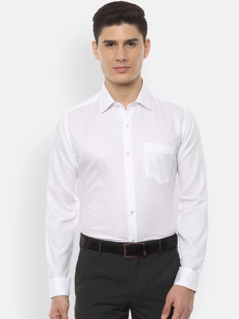 

Van Heusen Men White Regular Fit Self Design Formal Shirt