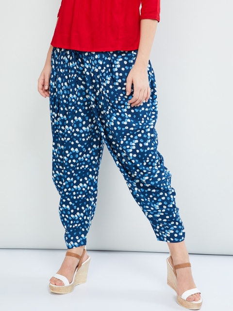 

max Women Blue & White Printed Patiala Salwar