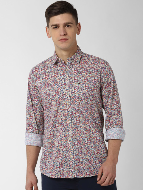 

Peter England Casuals Men Multicoloured Slim Fit Printed Casual Shirt, Multi