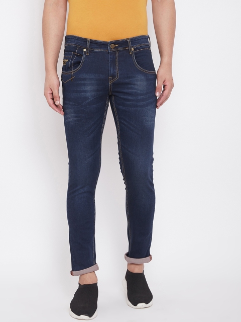 

American Archer Men Blue Skinny Fit Low-Rise Clean Look Stretchable Jeans