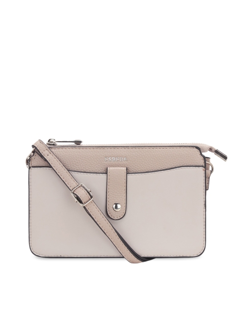 

ESBEDA Beige Solid Sling Bag