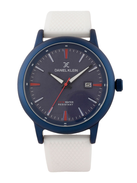 

Daniel Klein Men Blue & White Analogue Watch DK.1.12505-5