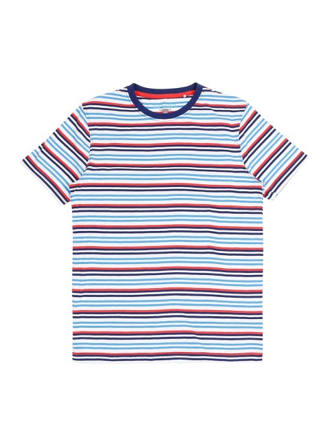 

Pantaloons Junior Boys Grey Striped Round Neck T-shirt