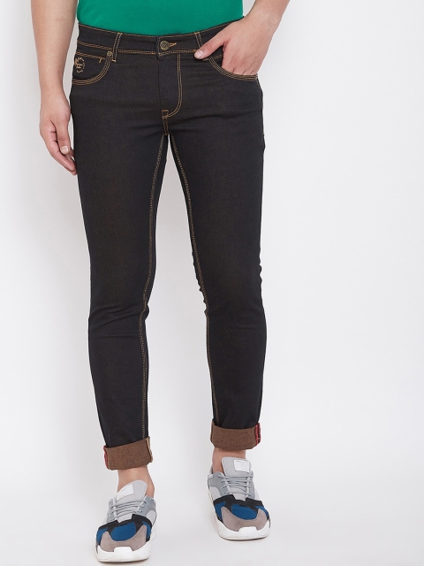 

American Archer Men Black Skinny Fit Mid-Rise Clean Look Stretchable Jeans