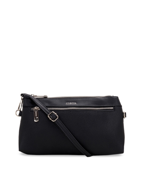 

ESBEDA Black Solid Sling Bag