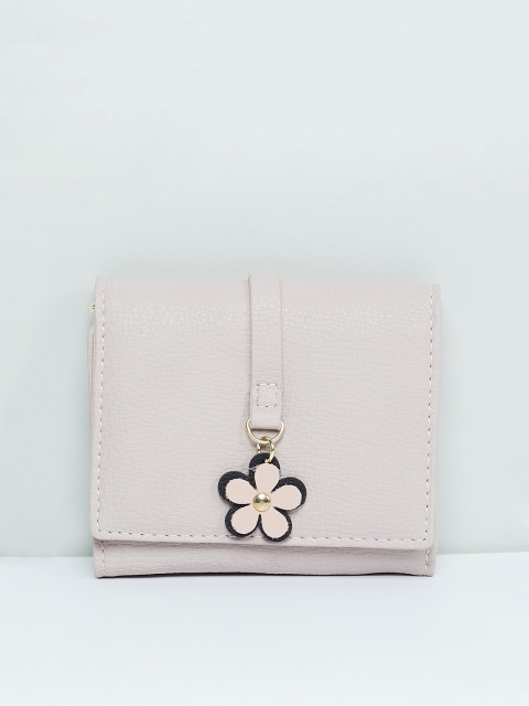 

max Women Pink Solid Three Fold Wallet