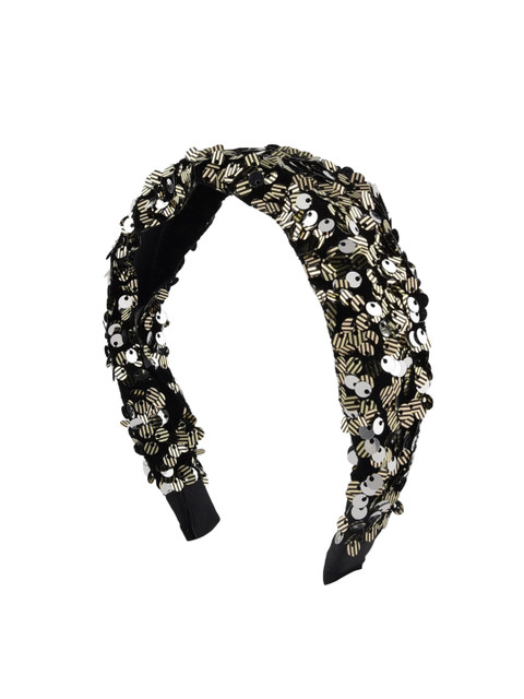 

ToniQ Black Embellished Hairband
