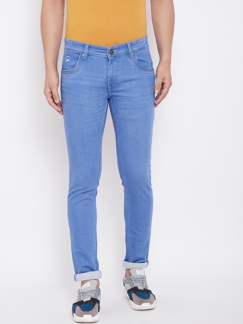 

American Archer Men Blue Skinny Fit Low-Rise Clean Look Stretchable Jeans