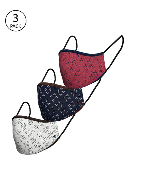 

Louis Philippe Men Pack Of 3 Assorted 3-Ply Reusable Protective Outdoor Masks