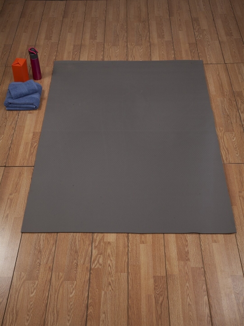 

HOSTA HOMES Grey Solid Extra Large Anti-Skid Yoga Mat
