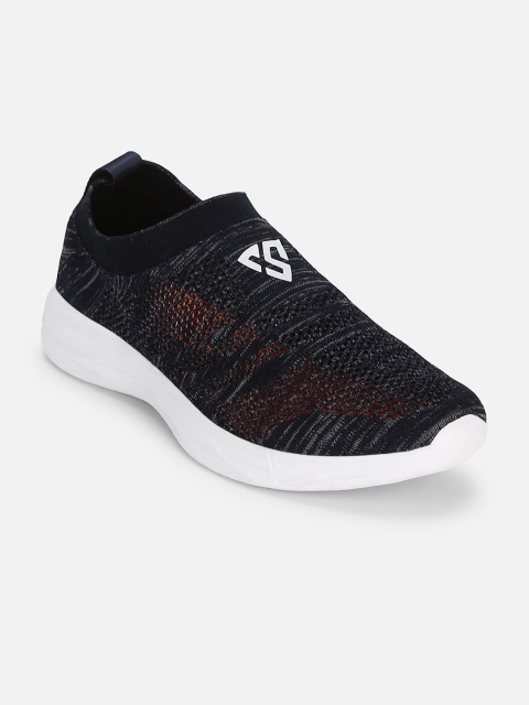 

Columbus Men Navy Blue Mesh Running Shoes