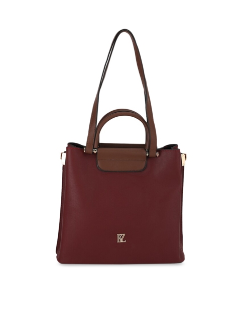 

Kazo Maroon Solid Shoulder Bag