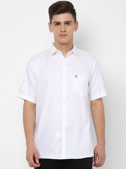 

Allen Solly Men White Slim Fit Solid Casual Shirt