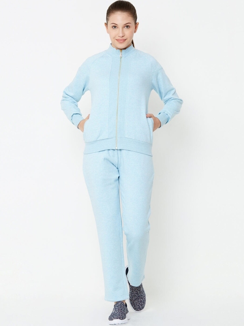 

Sweet Dreams Women Turquoise Blue Solid Tracksuit