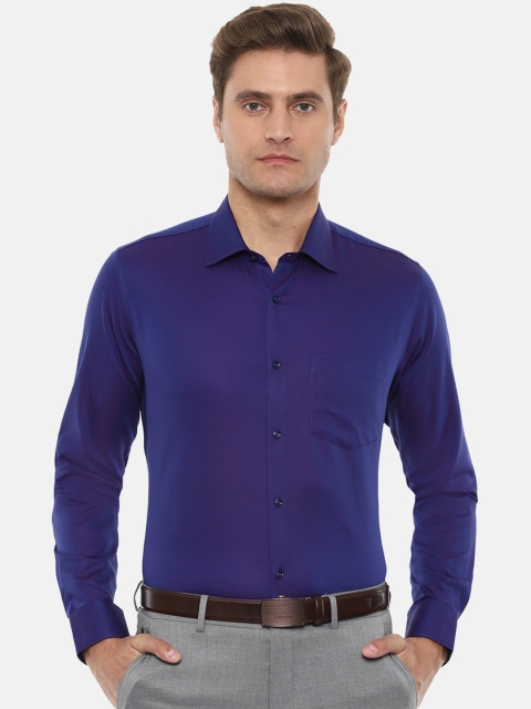 

Van Heusen Men Blue Slim Fit Printed Formal Shirt