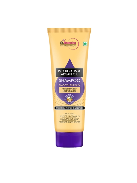 

St.Botanica Unisex Pro Keratin & Argan Oil Hair Shampoo 25ml, Gold