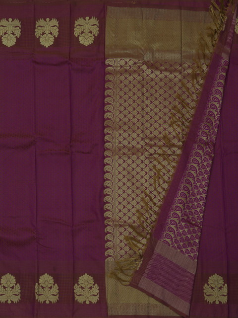 

Pothys Purple Woven Design Art Silk Saree