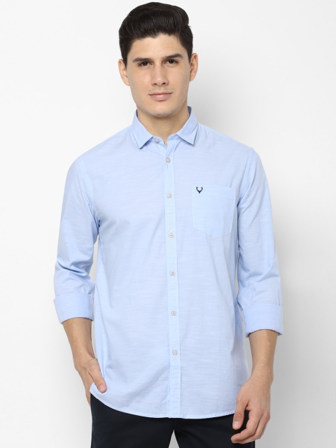 

Solly Jeans Co. Men Blue Regular Fit Solid Casual Shirt