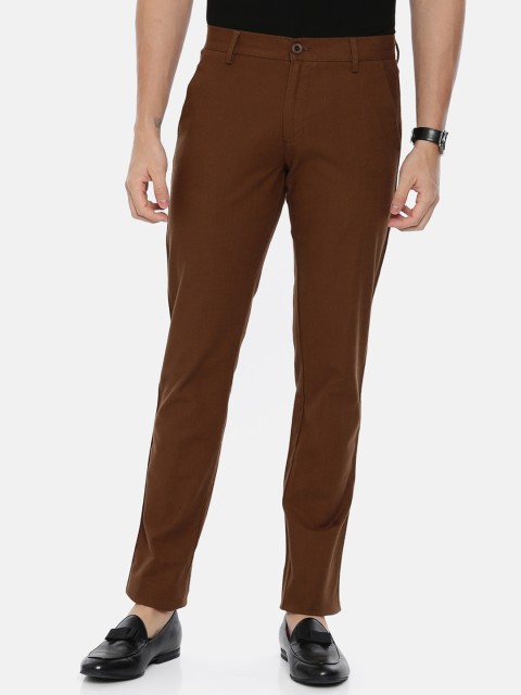 

ARISER Men Brown Slim Fit Solid Chinos