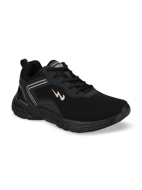 

Campus Men Black Mesh Running Shoes