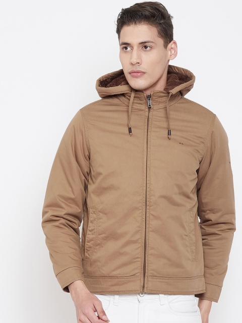 

Okane Men Brown Solid Padded Jacket