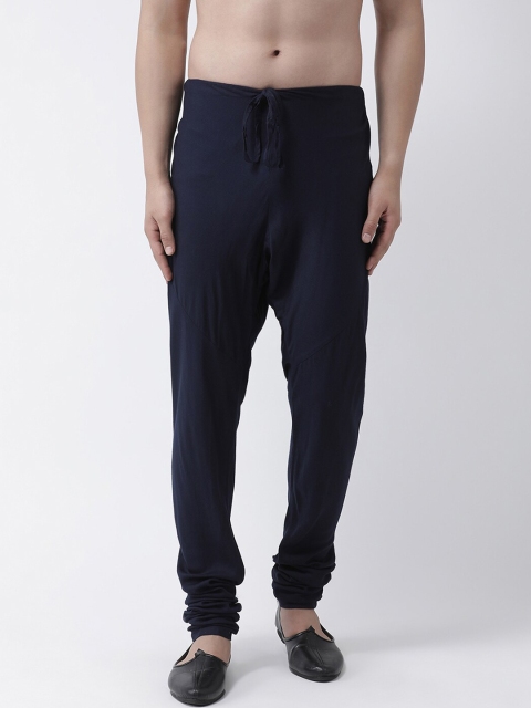 

I Know Men Navy Blue Solid Pyjamas