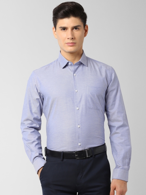

Peter England Elite Men Blue Regular Fit Solid Formal Shirt