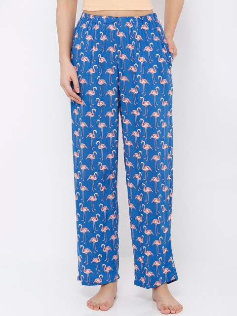 

Heart 2 Heart Women Blue & Red Printed Lounge Pant