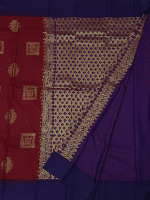 

Pothys Maroon Woven Design Art Silk Saree