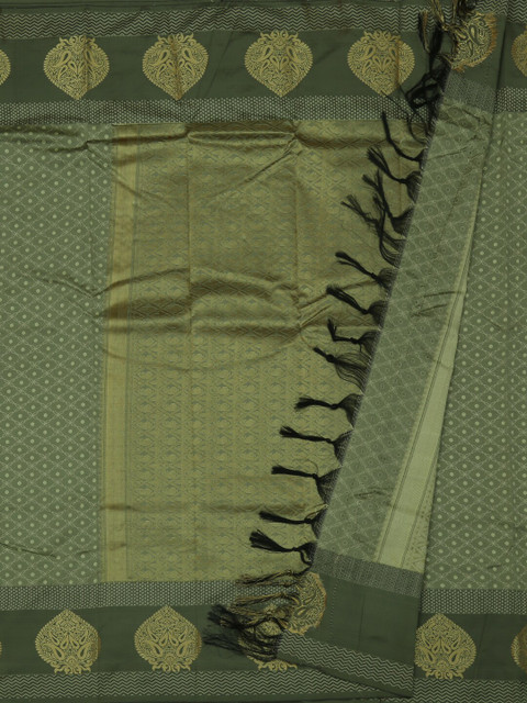 

Pothys Grey & Gold-Toned Art Silk Woven Design Saree