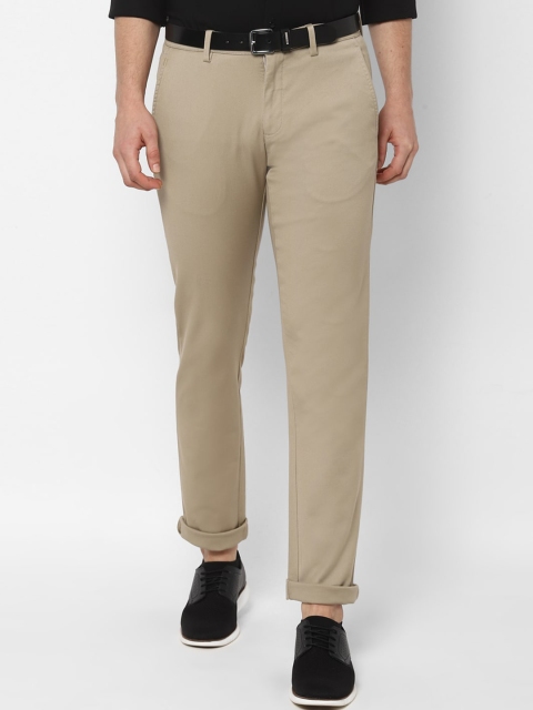 

Allen Solly Men Beige Slim Fit Solid Regular Trousers
