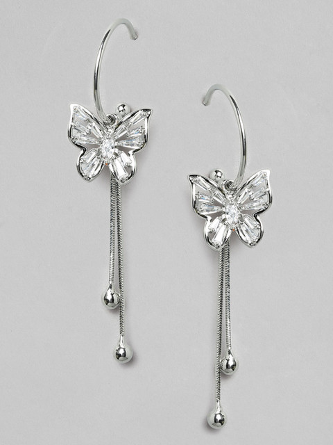 

TOKYO TALKIES X rubans FASHION ACCESSORIES Silver-Toned Animal Shaped Drop Earrings