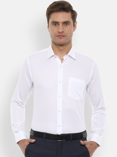 

Van Heusen Men White Slim Fit Solid Formal Shirt
