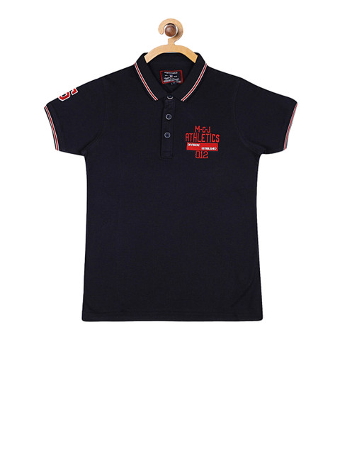 

Monte Carlo Boys Navy Blue Cotton Blend Tshirt