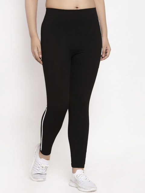 

KLOTTHE Women Black Striped Tights