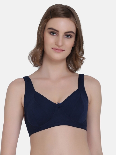 

Da Intimo Navy Blue Solid Non-Wired Non Padded Minimizer Bra DI-1295 NAVY-C20