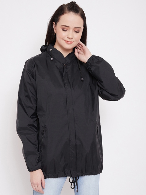 

Okane Women Black Solid Rain Jacket