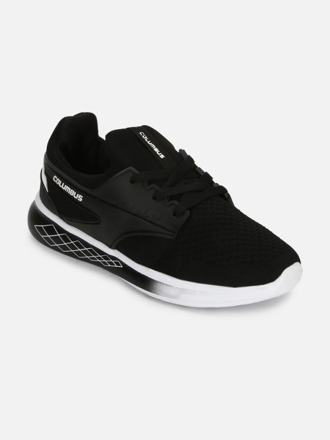 

Columbus Men Black Mesh Running Shoes