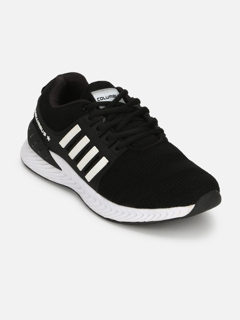 

Columbus Men Black Mesh Running Shoes