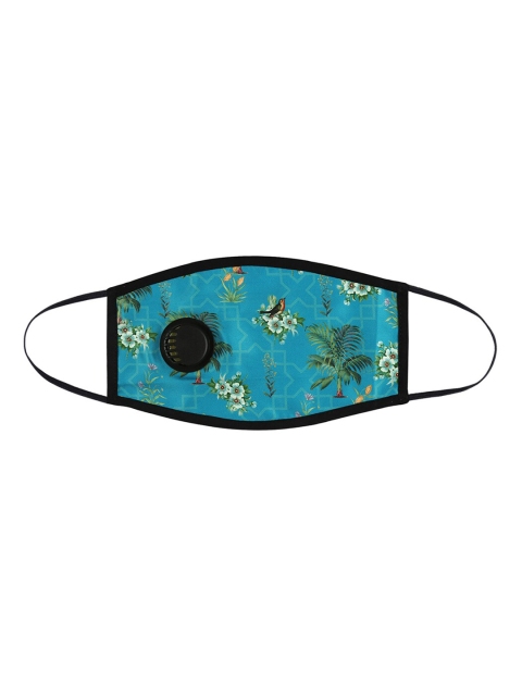 

India Circus by Krsnaa Mehta Blue Printed 1-Ply Protective Outdoor Mask