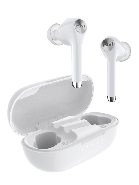 

mivi Unisex White Solid M80 True Wireless In Ear Headphones