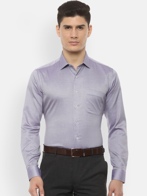 

Van Heusen Men Grey Slim Fit Self Design Formal Shirt