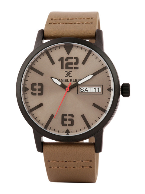 

Daniel Klein Men Grey & Beige Analogue Watch