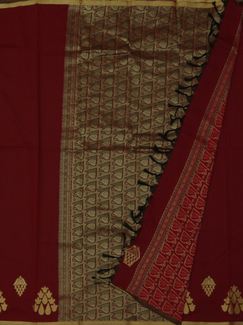 

Pothys Maroon & Beige Art Silk Woven Design Saree