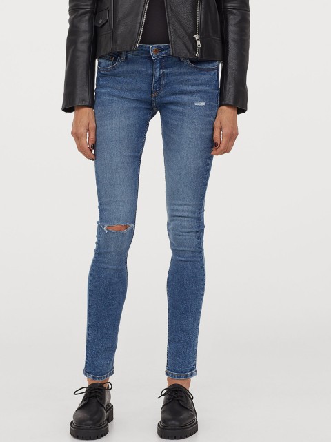 

H&M Women Blue Super Skinny Low Jeans