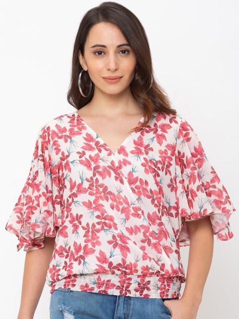 

Iti Women Off-White Printed Top