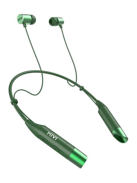 

mivi Unisex Green Sustainable Collar Wireless Bluetooth Earphones