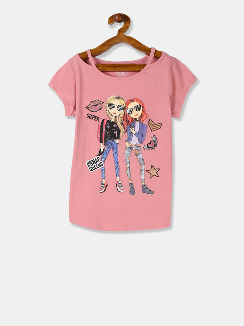 

The Childrens Place Girls Pink Printed Top